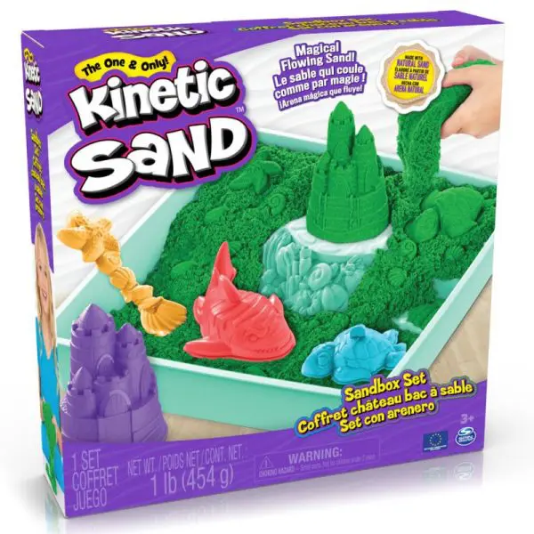 Kinetic Sand Sandbox Sæt grøn