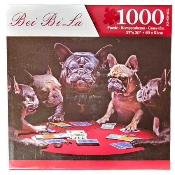 Bei Bi La Puslespil - Hunde poker 1000 brikker