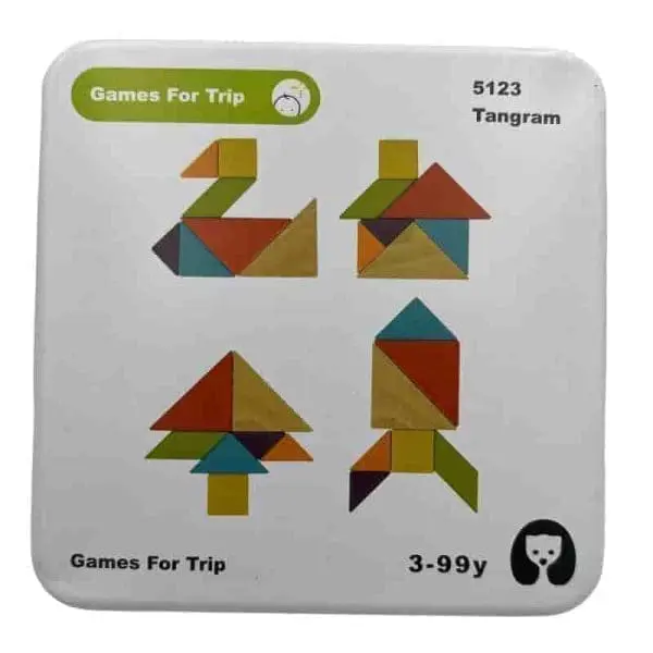 Rejsespil i træ - Tangram