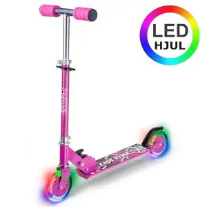 California Løbehjul Pink Med LED-Lys