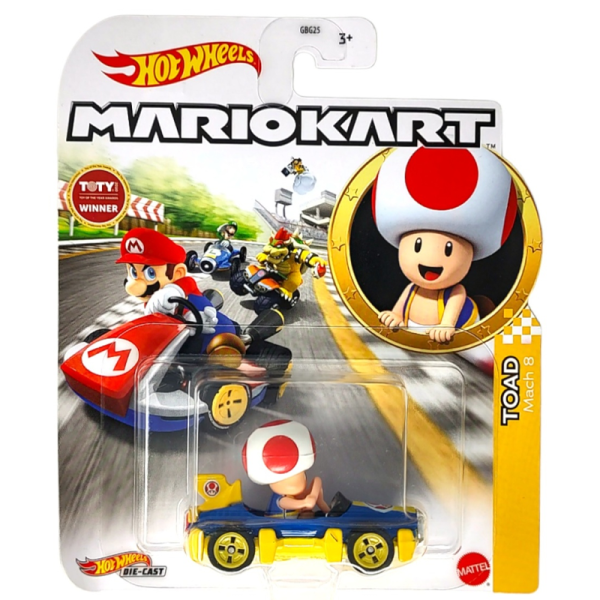 Hot Wheels Mario Kart Toad (Mach 8)