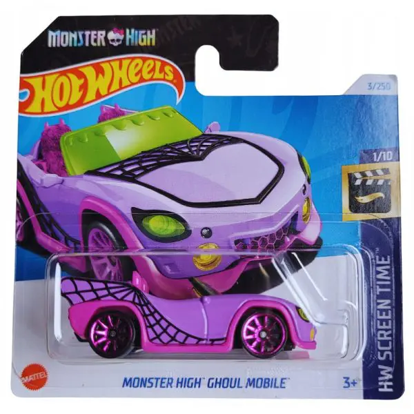 Hot Wheels Basic Bil Monster High Ghoul Mobile (NR 1/10)