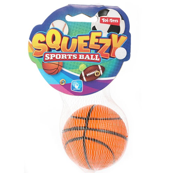 FUN Squeezy -Sports Ball gul basketbold