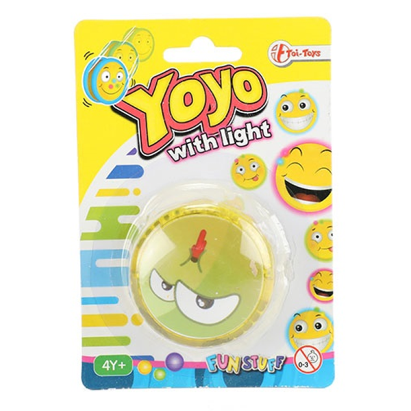 FUN Yo-yo -Emoji og lys Smiley der er grøn i hovedet