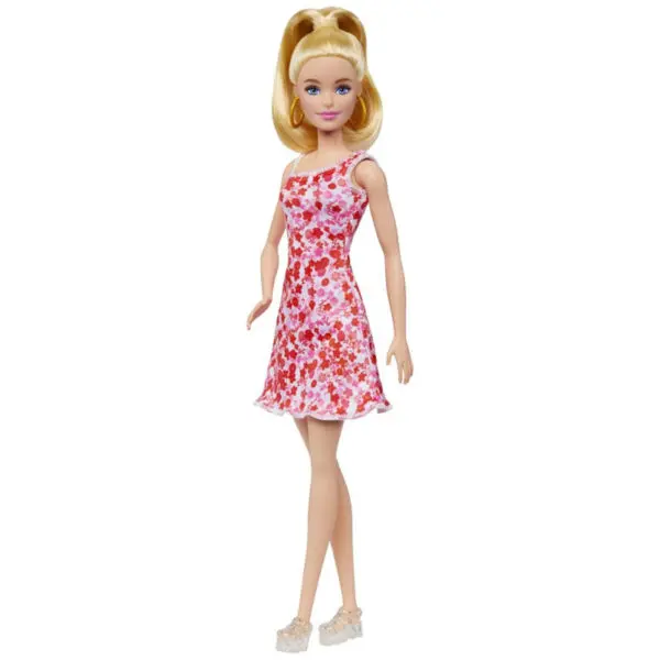 Barbie Fashionista Pink Floral Dress (30cm) 4