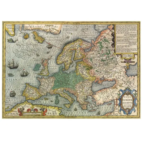 Educa Puslespil Map Of Europe – 1000 Brikker 1