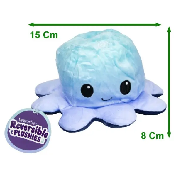 TEETURTLE Vendbar Blæksprutte Mørkeblå/Lyseblå (15cm) 3