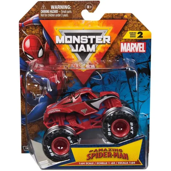 Monster Jam Marvel Single Pack (Skala 1:64) - Spider Man