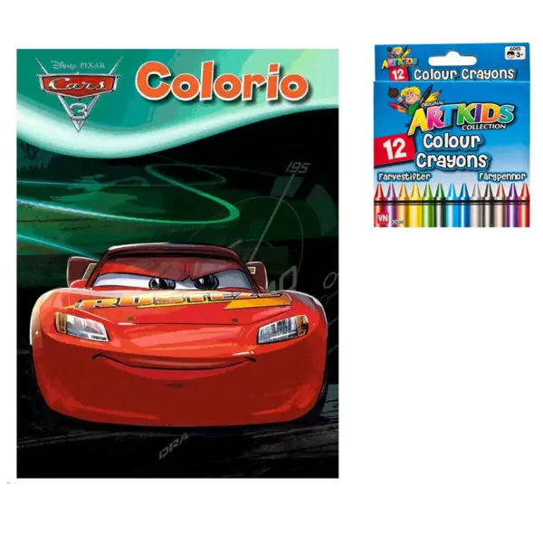 Colorio Cars 3 Malebog og malekridt