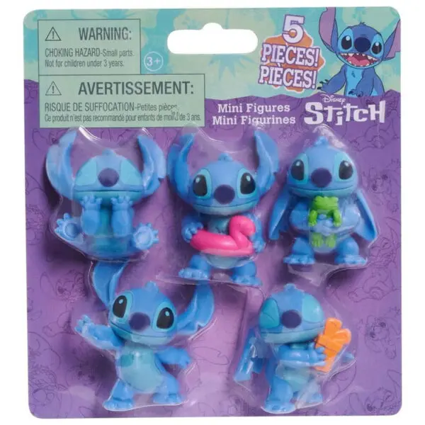 Disney Stitch Figur Sæt 5 Pak (5,7 cm)