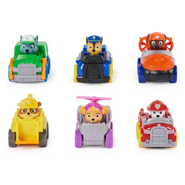 Paw Patrol 6 Stk. Pup Squad Racer Figurpakke 4