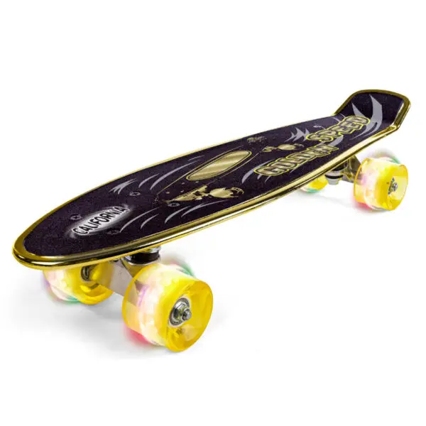 California Golden Speed Skateboard Med LED-Lys 2