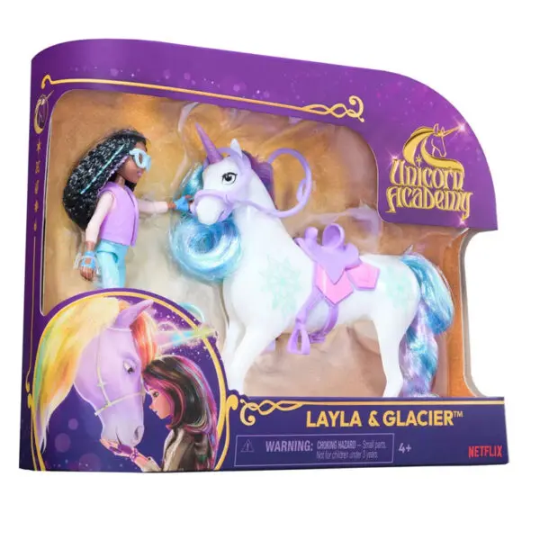 Unicorn Academy Dukke & Unicorn - Layla & Glacier 4