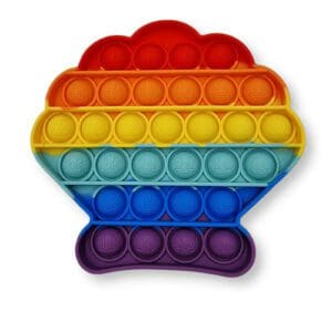 Pop It Fidget Toys Rainbow Muslingskal