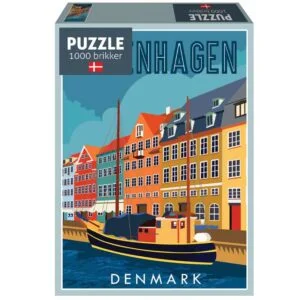 Danmark Puzzle: Nyhavn i København, 1000 brikker