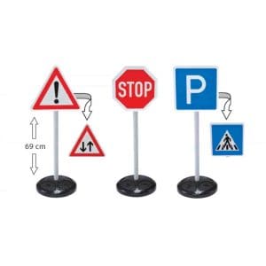 Den lille trafikskole - Skiltesæt med 3 skilte