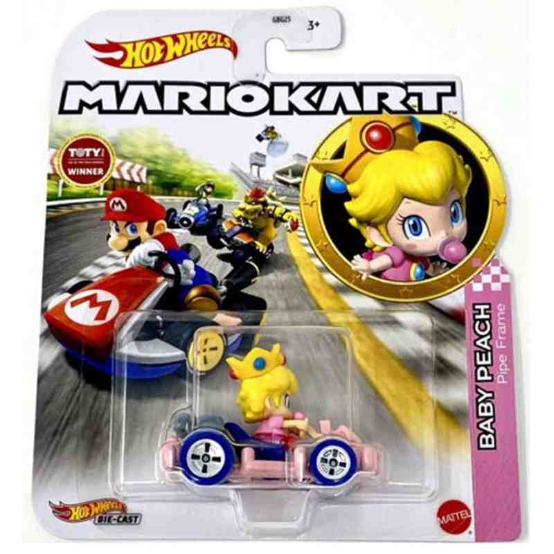 Hot Wheels Mario Kart Baby Peach (Pipe Frame)