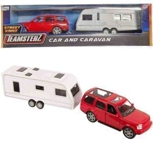 Bil & Campingvogn rød