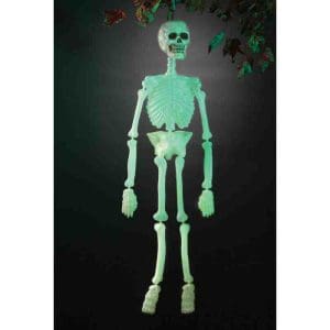 Halloween udsmykning - Skelet 60cm der lyser i mørke