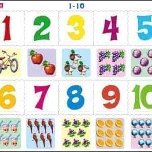 Puzzle tallene 1-10 - Larsen Puslespil med 10 brikker