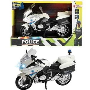 POLICE Politi Motorcykel Med Lyd og Lys (1:20)