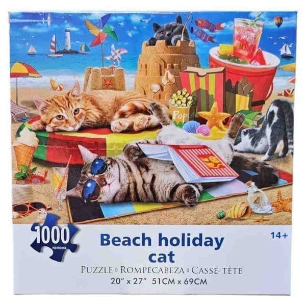 Bei Bi La Puslespil - Strand Katte 1000 brikker