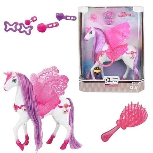 Dream Horse Hest Med Pink Vinger, Lyd Og Lys