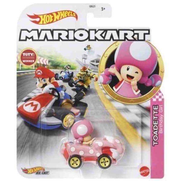 Hot Wheels Mario Kart Toadette (Birthday Girls)