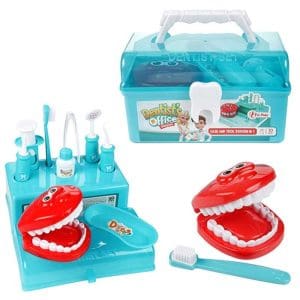 Tandlæge Kuffert Med 10 Stk. Værktøjer