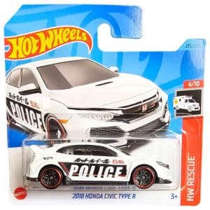Hot Wheels Basic Bil 2018 Honda Civic Type R Police (NR 4/10)