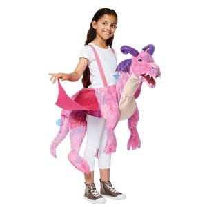 Pink Drage Kostume (Passer 3-8 År)