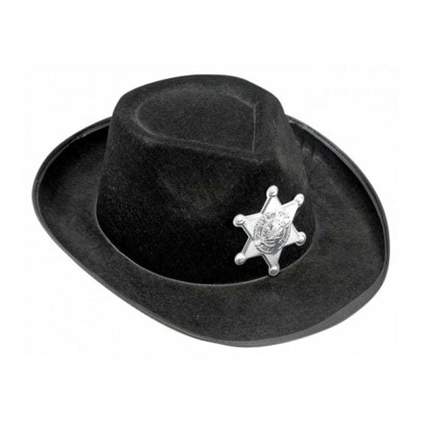 Sort Sheriff Hat