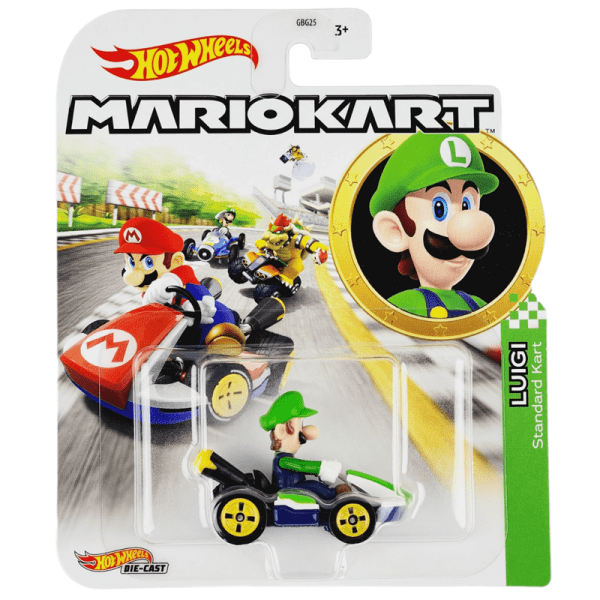 Hot Wheels Mario Kart Luigi (Standard Kart)