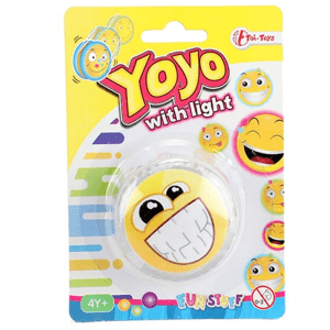FUN Yo-yo -Emoji og lys Smiley med overskud