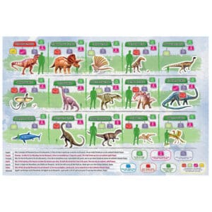 Educa Puslespil Dinosaurs World Map – 150 Brikker 1