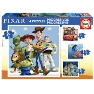 Educa Puslespil Disney Pixar – 12+16+20+25 Brikker