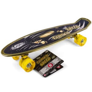 California Golden Speed Skateboard Med LED-Lys 4